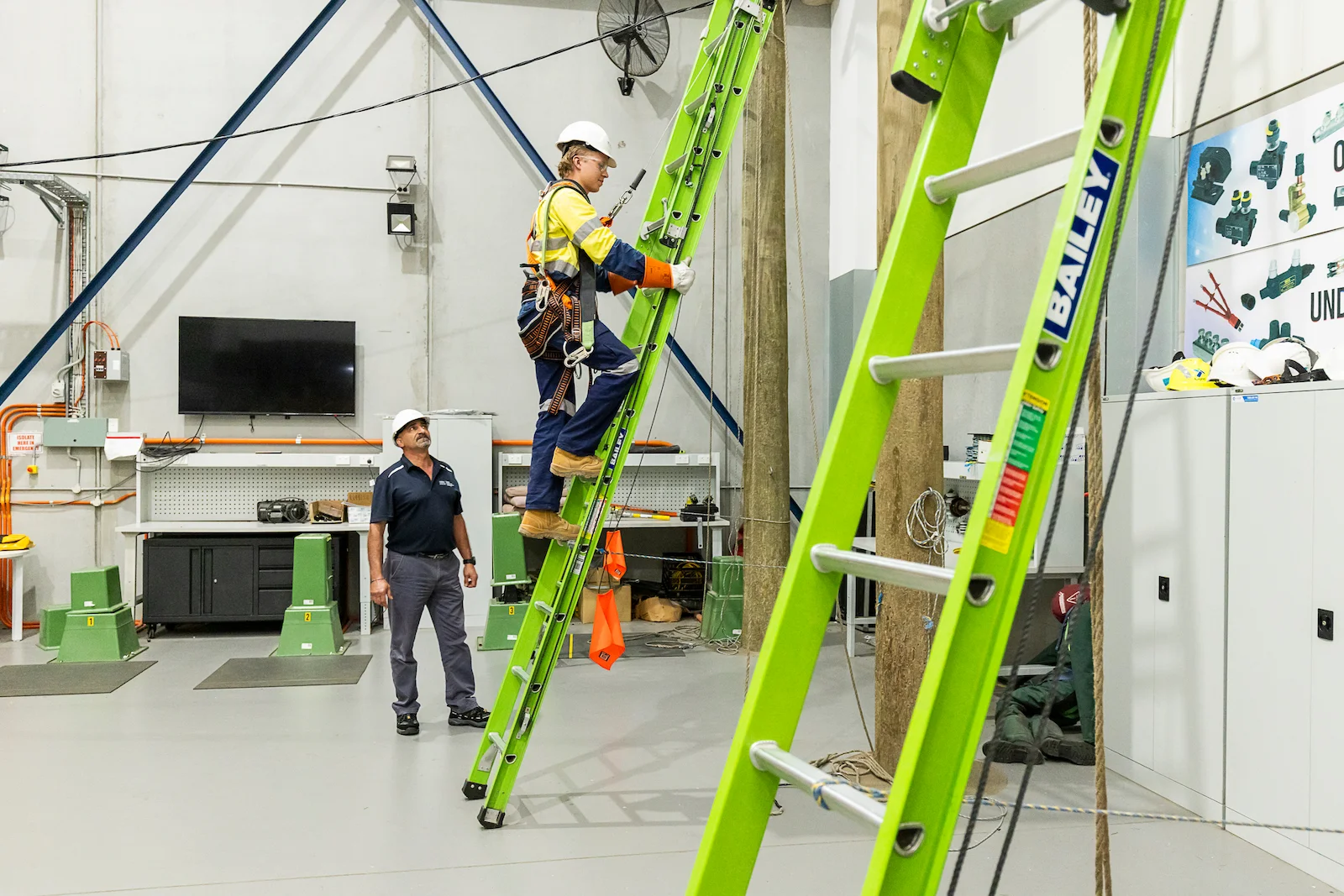 Apprentices Participating in Practical Electrical Training at NECA Facility to Develop Industry-Ready Skills